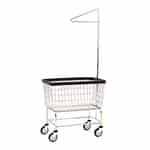 RB Products Large Chrome Laundry Cart With Single Rack 200CFC91C