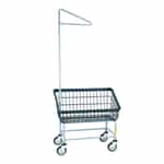 RB Products 200F91/D7 4.5 Bushel Dura-Seven Coated Laundry Cart with Pole