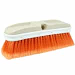 orange brush with cream foam block