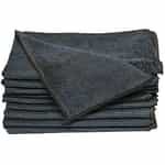 black 14" car wash towel bale