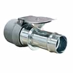 steel vacuum hose adapter with inlet valve