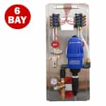 6 bay low pressure panel with a dosatron injector