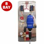 8 bay low pressure panel with a dosatron injector
