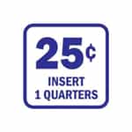 52054 Insert 1 Quarters Blue and White Decal