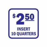 15152 Insert 10 Quarters Blue and White Decal