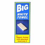DEDSBWT Quick Dry 3-Column Big White Towel Decal