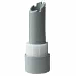 Gray Vac Upholstery Cuff with Swivel Nut 2 x 1 1/2