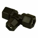Parker P8TU6 Fast-Tite Compression-Style Plastic Union Tee, 1/2 T X 1/2 T X 3/8 T
