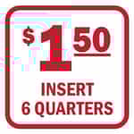 15074 Insert 6 Quarters Red and White Decal