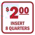15078 Insert 8 Quarters Red and White Decal