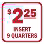 15080 Insert 9 Quarters Red and White Decal