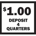 15116 Deposit 1 Dollar Black and White Overlay