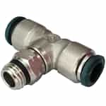 Nickle-Plated Swivel Male Push-In Branch Tee 1/4 Global Thread x 3/8 Tube