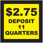 15068 Deposit 11 Quarters Decal