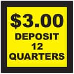 15069 Deposit 12 Quarters Decal