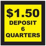 15063 Deposit 6 Quarters Decal