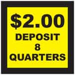 15064 Deposit 8 Quarters Decal