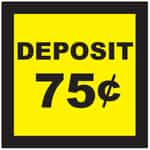CB0440-3 Deposit 75 Cents Decal