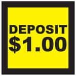 CB0440-4 Deposit 1 Dollar Decal