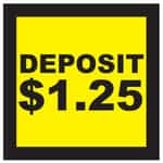 CB0440-5 Deposit 1 Dollar and 25 Cents Decal