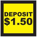 CB0440-6 Deposit 1 Dollar and 50 Cents Decal