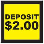 CB0440-8 Deposit 2 Dollars Sticker