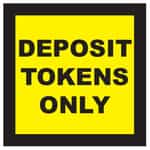 15244 Deposit Tokens Only Decal
