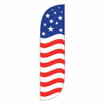 5 Foot Tall Car Wash Flag - American Flag