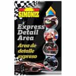 WMS222BL Simoniz Express Detail Bilingual Windmaster Sign Insert - 28" x 44"