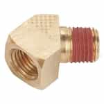 VS2214P-2-2 Parker 45 Degree Brass Fitting - 1/8 Inch FNPT x 1/8 Inch MNPT, 1000 PSI