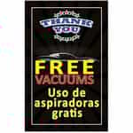 WMS020BL Bilingual Free Vacuum Sign