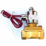 G.C. Valves S202AF02N5CG4 Brass Normally Closed Solenoid Valve, 3/8 in., 120 VAC