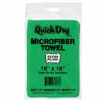 Green microfiber towel