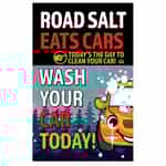 WMS122 Windmaster Road Salt Eats Your Car Sign