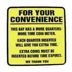 Bay Sign Blk on Yell 12 x 12   For Your Convenienc