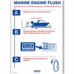 2102800 Engine Flush Sign