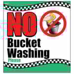 SIKR404 No Bucket Car Washing Sign