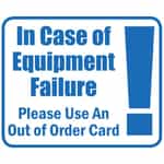 SIKRL101 Kleen-Rite Equipment Malfunction Directions Laundromat Sign - 10" x 12"