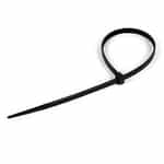 24 Inch Black Plastic Zip Ties - 50 Pack