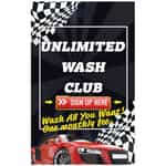 WMS025 Unlimited Wash Sign