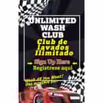 Unlimited Wash Club Bilingual Windmaster Sign
