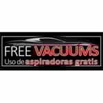 Bilingual Free Vacuums Banner