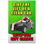 WS35SM TSS Car Wash Gift A Clean Car Sign