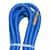 17' Blue 3/8" Single Wirebraid Hose with 3/8" MPE