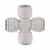 PI4712S John Guest Acetal Plastic Cross