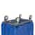 R&B Wire Products 412SO 12 Bushel Fully Sewn Blue Vinyl Basket Truck