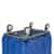 R&B Wire Products 412SO 12 Bushel Fully Sewn Red Vinyl Basket Truck