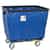 R&B Wire Products 412SO 12 Bushel Fully Sewn Blue Vinyl Basket Truck