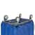 R and B Wire Products 412SOB 12 Bushel Red Bumper Truck 2 Swivel 2 Rigid Casters