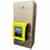 steel box with a yellow credit card reader installed